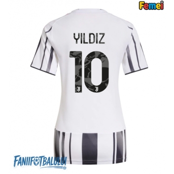 Juventus Kenan Yildiz #10 Tricou Fotbal Replică 2025-26 Femei Acasa